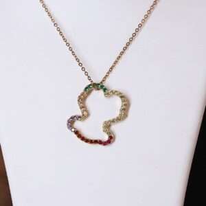 Gold Plated Chain & Locket Set for girls (CODE: VSNCGPCS002), 925 Sterling silver.