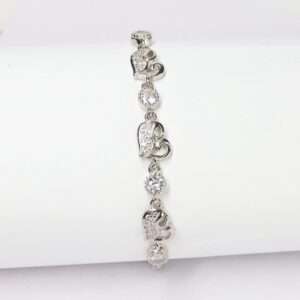 Silver Adjustable Bracelet for girls (CODE: VSNCSADJ003), 925 Sterling Silver.