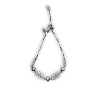 Silver Adjustable Bracelet for girls (CODE: VSNCSADJ005), 925 Sterling Silver.