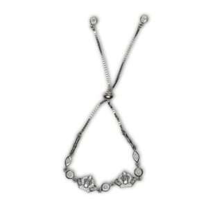 Silver Adjustable Bracelet for girls (CODE: VSNCSADJ004), 925 Sterling silver.