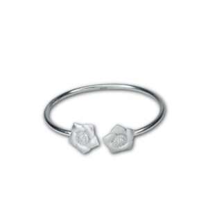 Matt Flex OX Kada for girls (CODE: VSNCMFK002), Adjustable Plain Pipe Kada, 925 Sterling Silver.