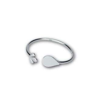 Matt Flex OX Kada for girls (CODE: VSNCMFK001), Adjustable Plain Pipe Kada, 925 Sterling Silver.
