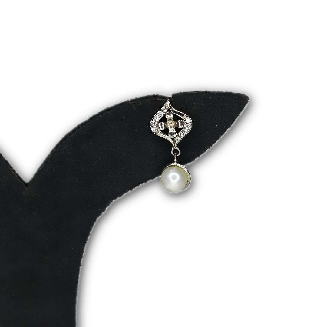 Silver Jhumki Set (CODE: VSNCSJ020), 925 sterling silver.