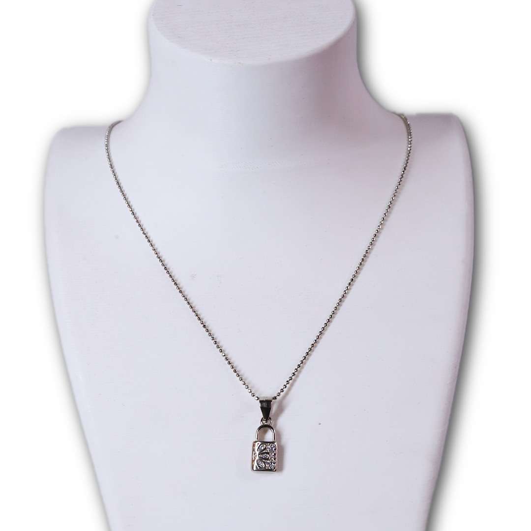 Silver Chain And Locket Set for girls (CODE: VSNCSCS009), 925 Sterling silver. - Image 2