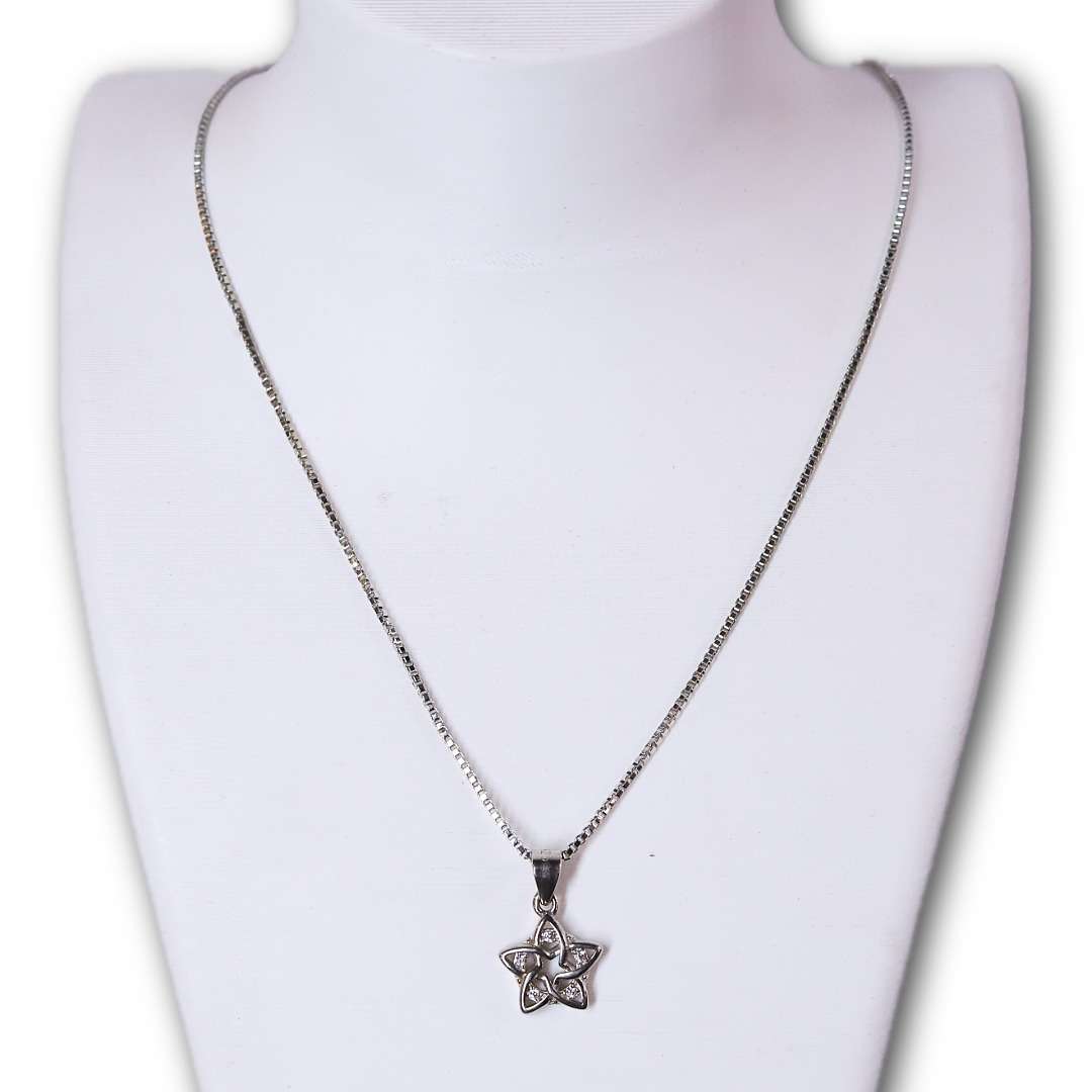 Silver Chain And Locket Set for girls (CODE: VSNCSCS006), 925 Sterling silver. - Image 2