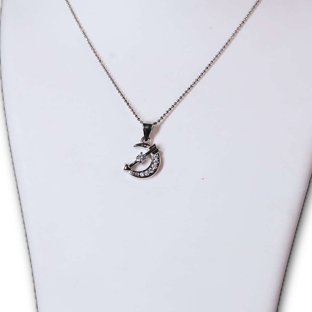 Silver Chain And Locket Set for girls (CODE: VSNCSCS008), 925 Sterling silver.