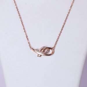 Rose Gold Chain Set for Girls (CODE: VSNCRGCS012), Chain and Locket Set.
