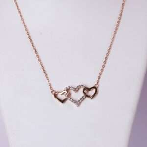 Rose Gold Chain Set for Girls (CODE: VSNCRGCS014), Chain and Locket Set.