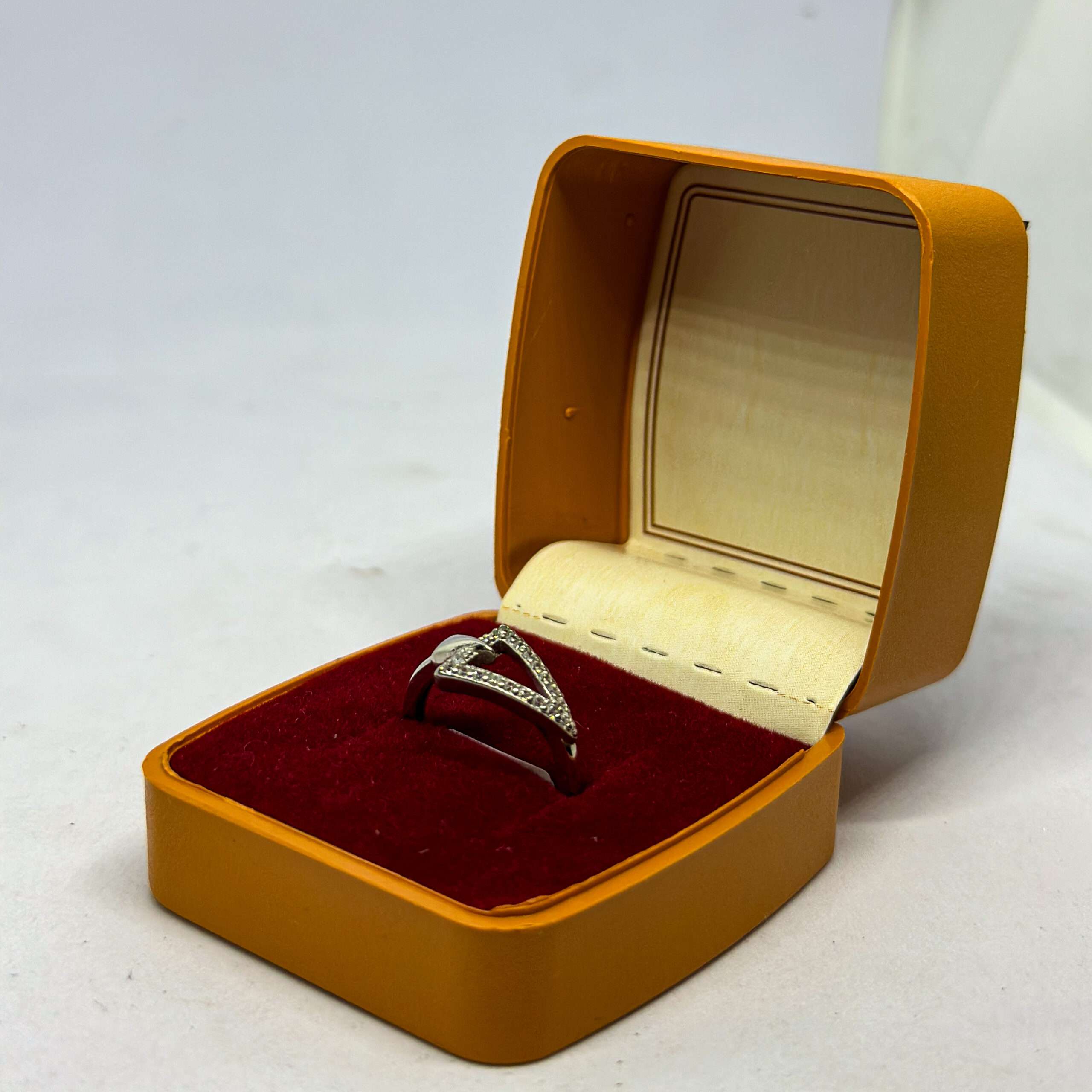 White Stoned Ring(Size:12) (CODE: VSNCGR030), Girls Ring, 925 Sterling silver. - Image 3