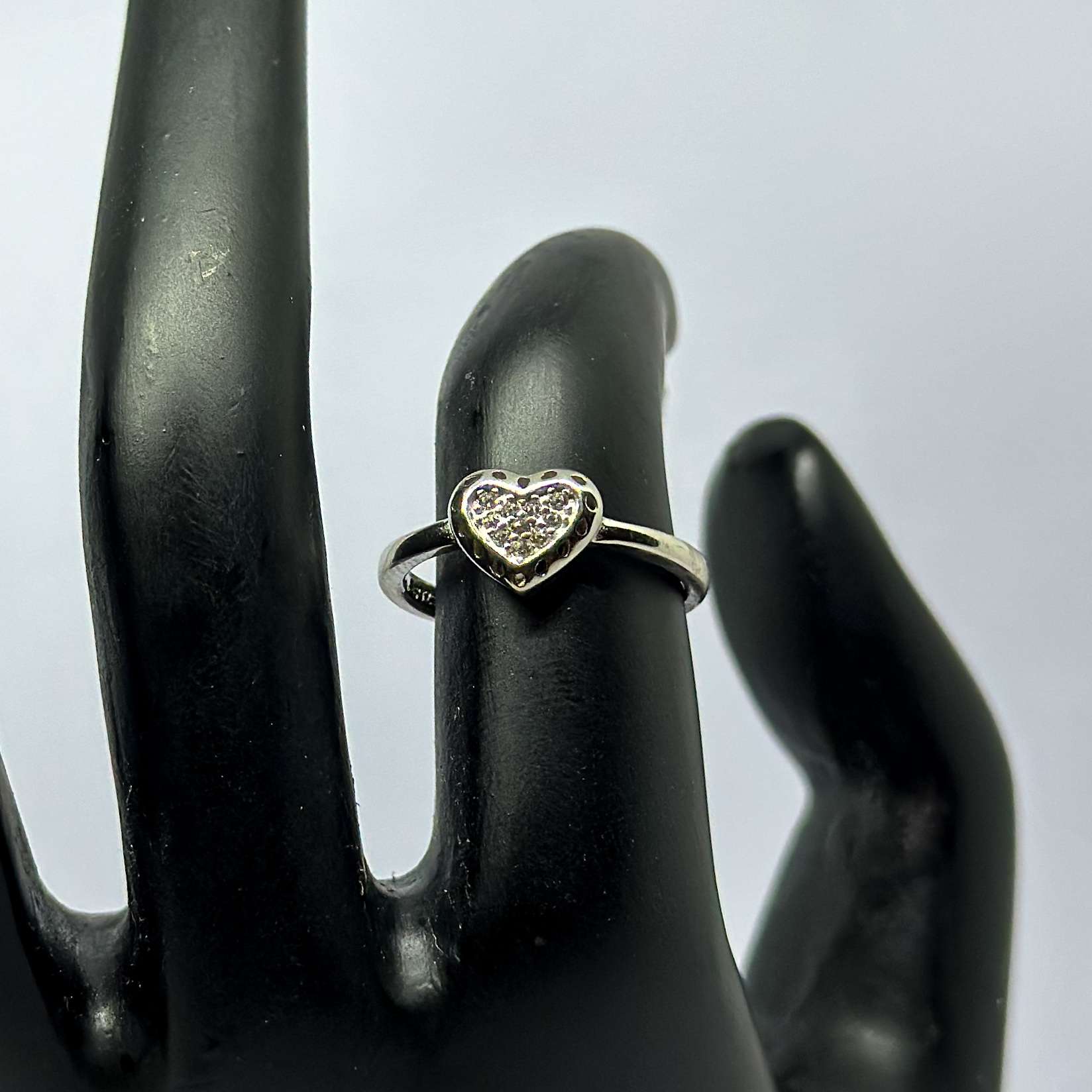 Heart Ring(Size:10) (CODE: VSNCGR047), Girls Ring, 925 Sterling silver.