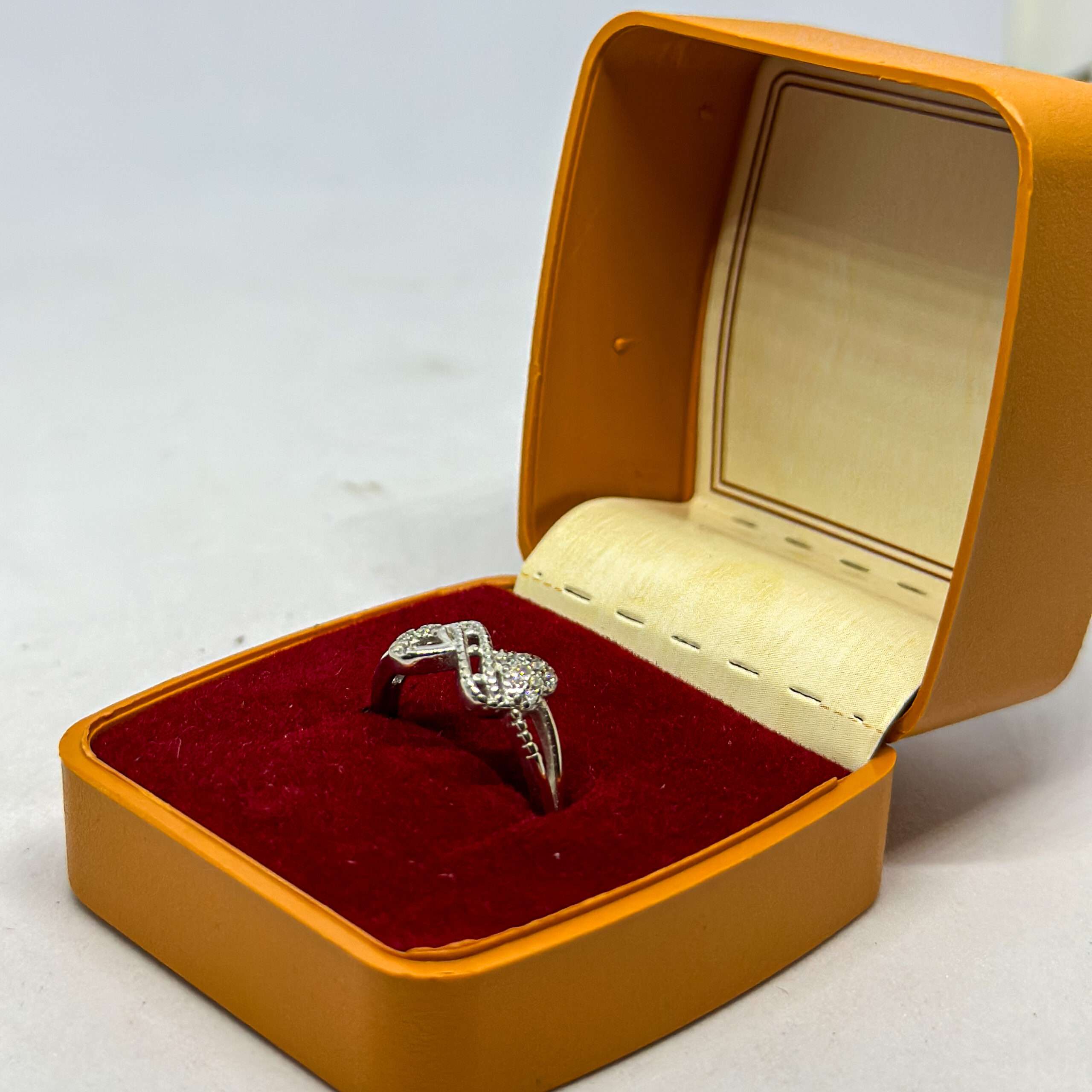 White Stoned Ring (Size:12)(CODE: VSNCGR064), Girls Ring, 925 Sterling silver. - Image 3