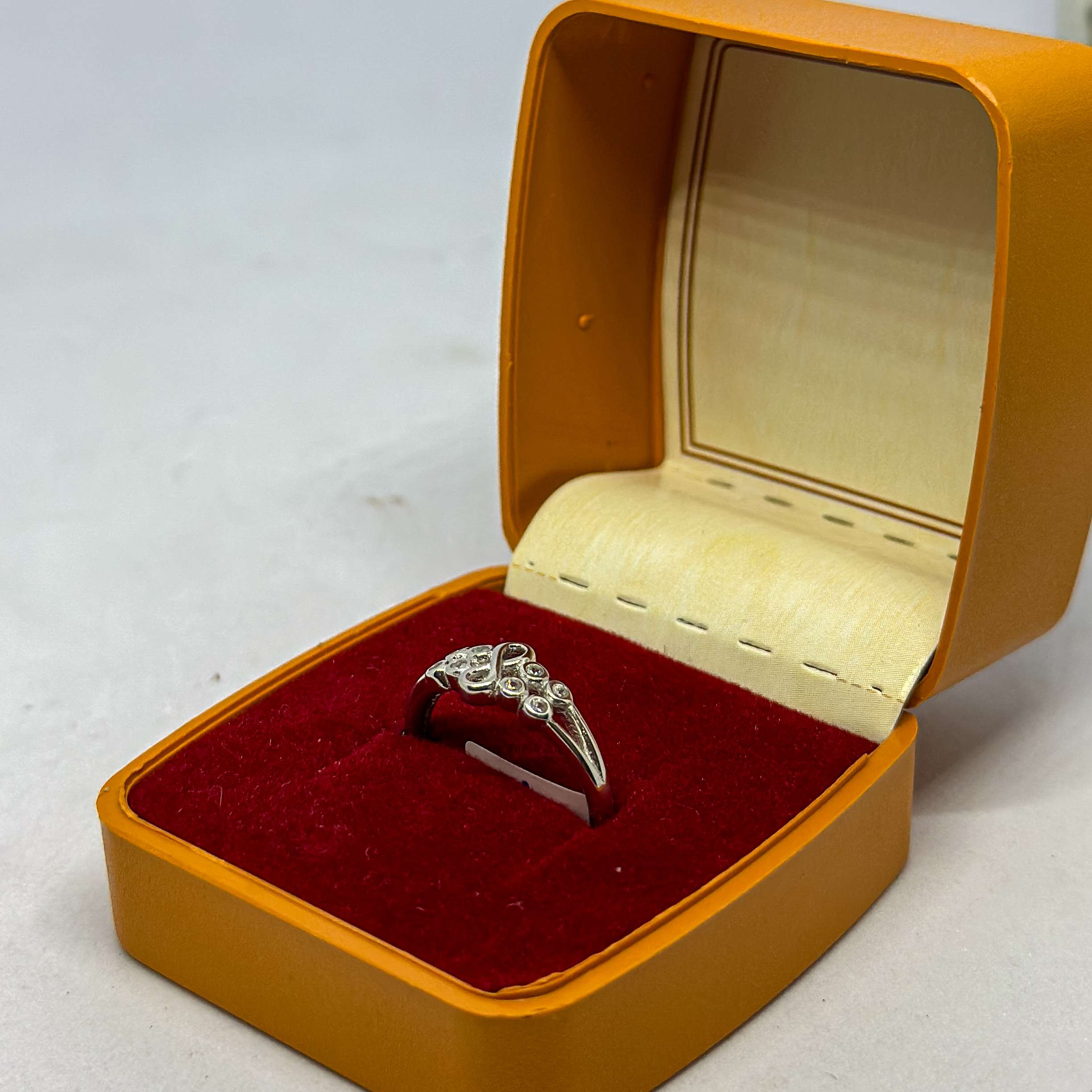 White Stoned Ring(Size:12) (CODE: VSNCGR070), Girls Ring, 925 Sterling silver. - Image 3