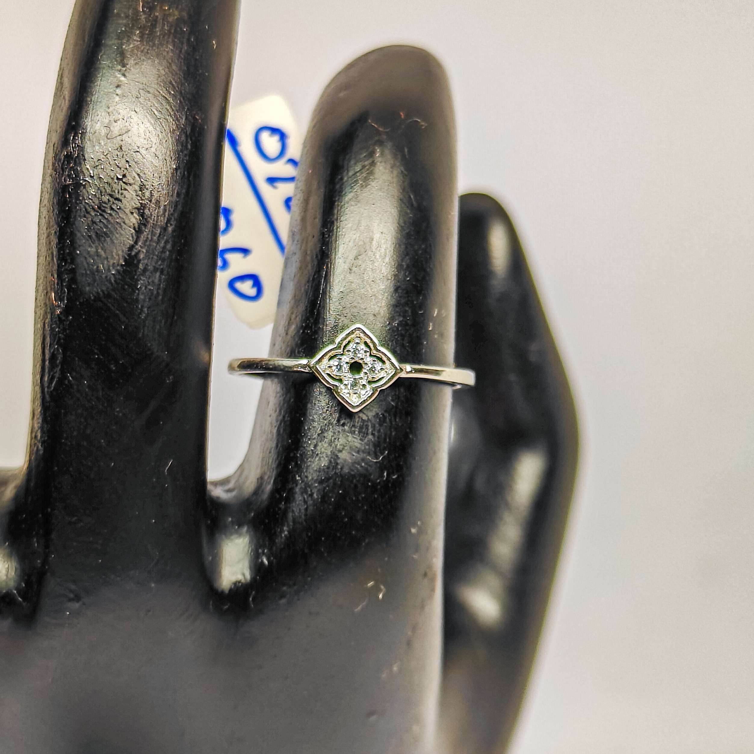 Flower Ring (Size:7)(CODE: VSNCGR028), Girls Ring, 925 Sterling silver.