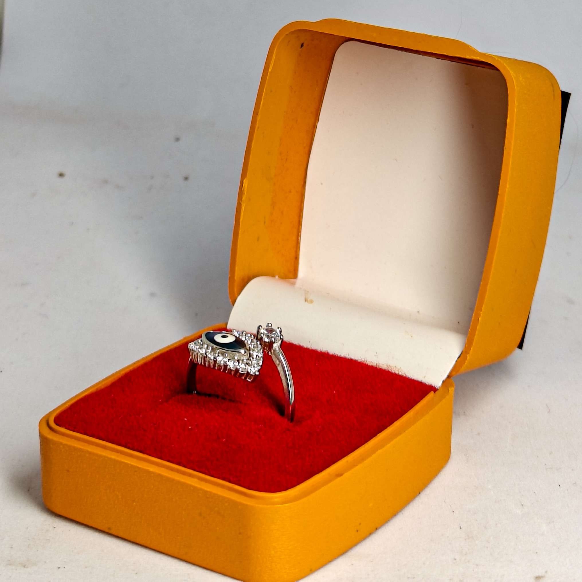 Evil Eye Girls Ring ,(CODE:VSNCGR087 )S925 Sterling Silver - Image 3