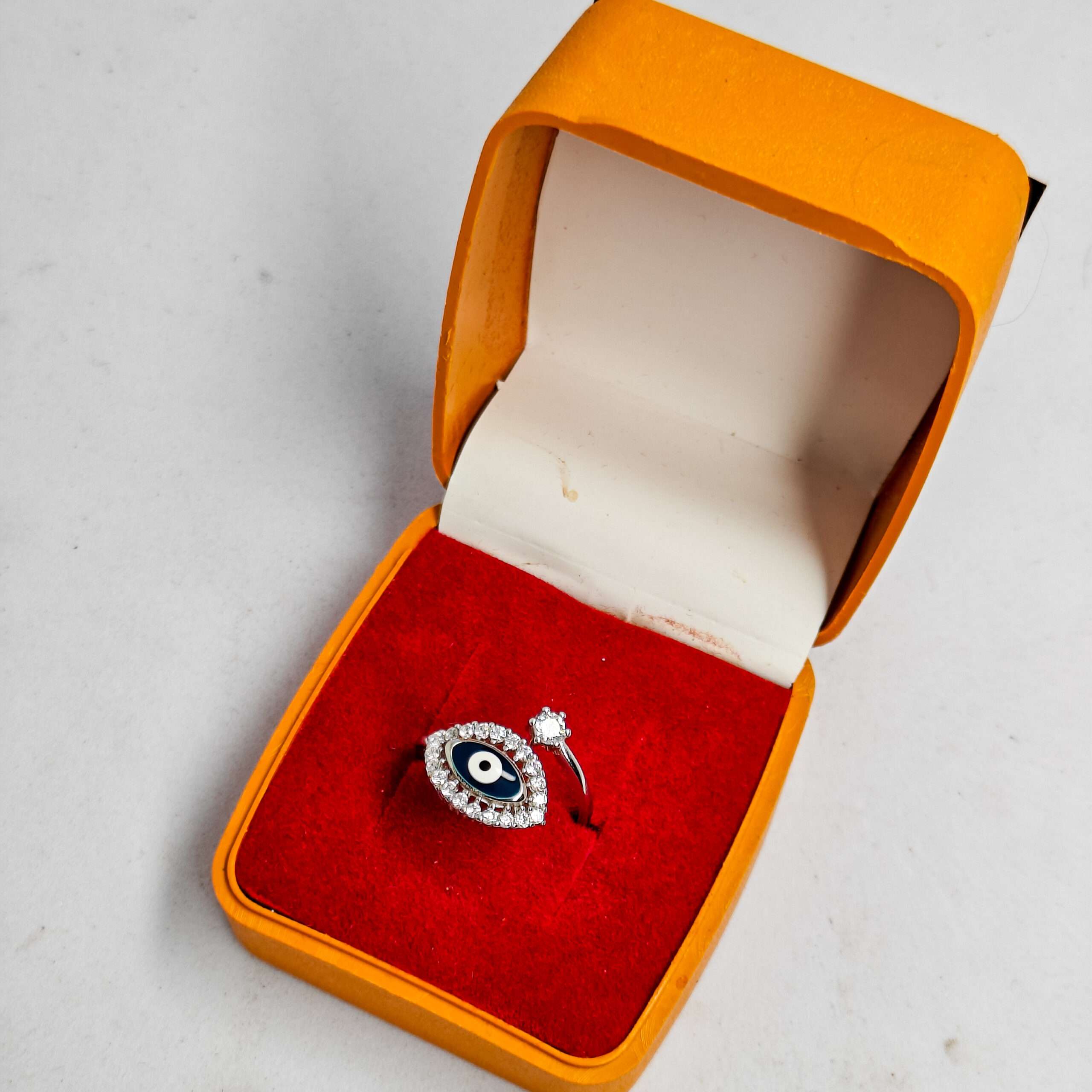 Evil Eye Girls Ring ,(CODE:VSNCGR089 )S925 Sterling Silver - Image 3