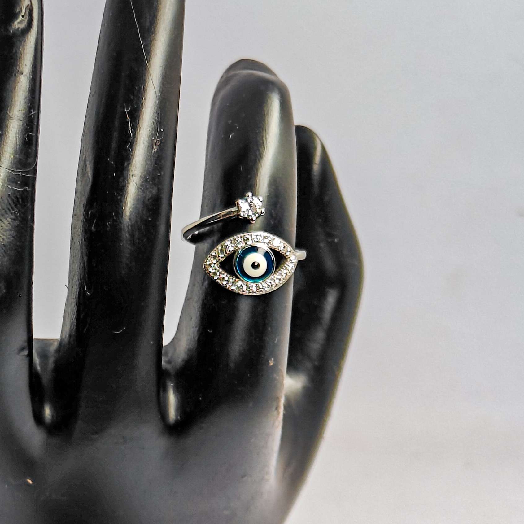 Evil Eye Girls Ring ,(CODE:VSNCGR089 )S925 Sterling Silver