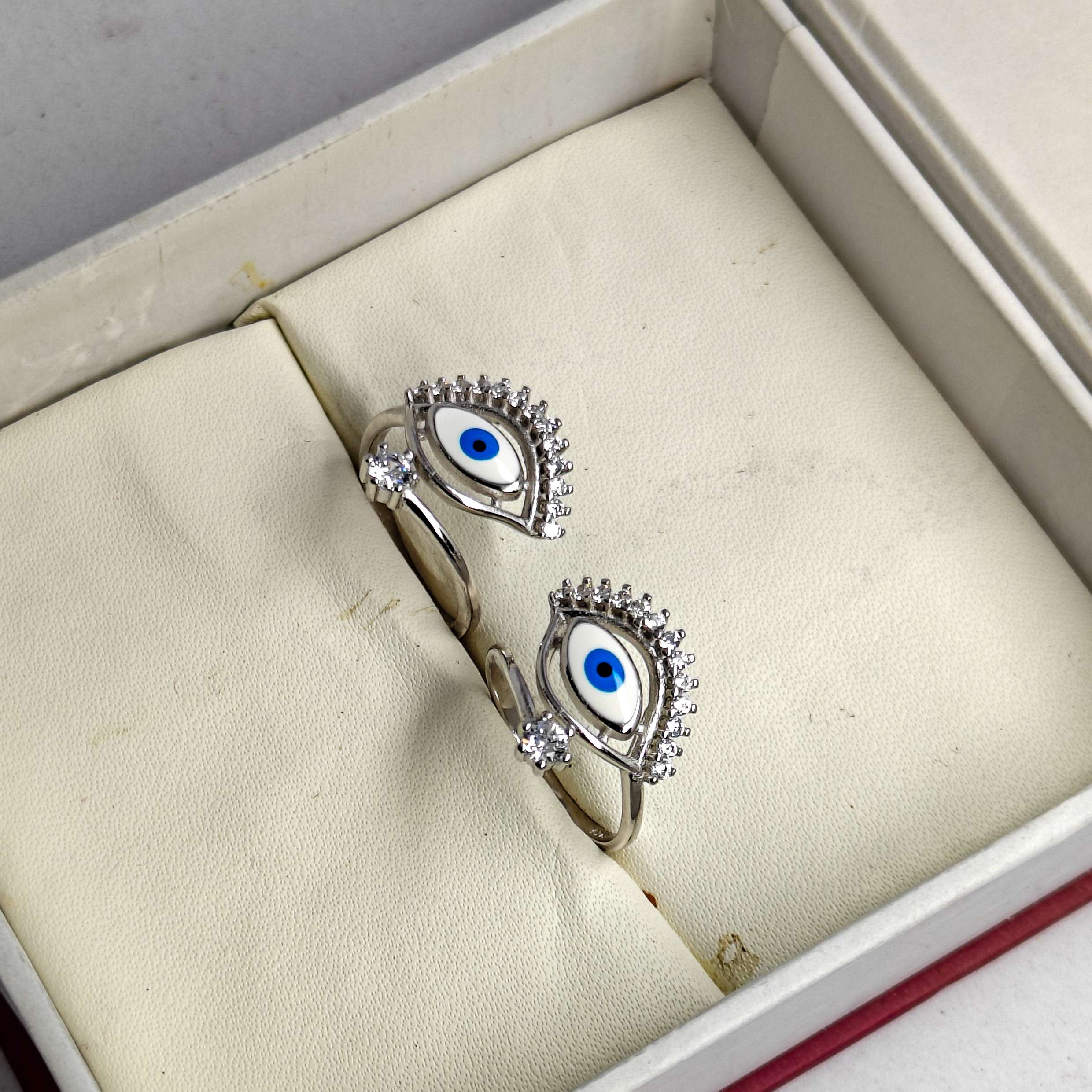 Evil Eye Toe Ring (CODE: VSNCTR007) For Girls S925 Sterling Silver. - Image 3