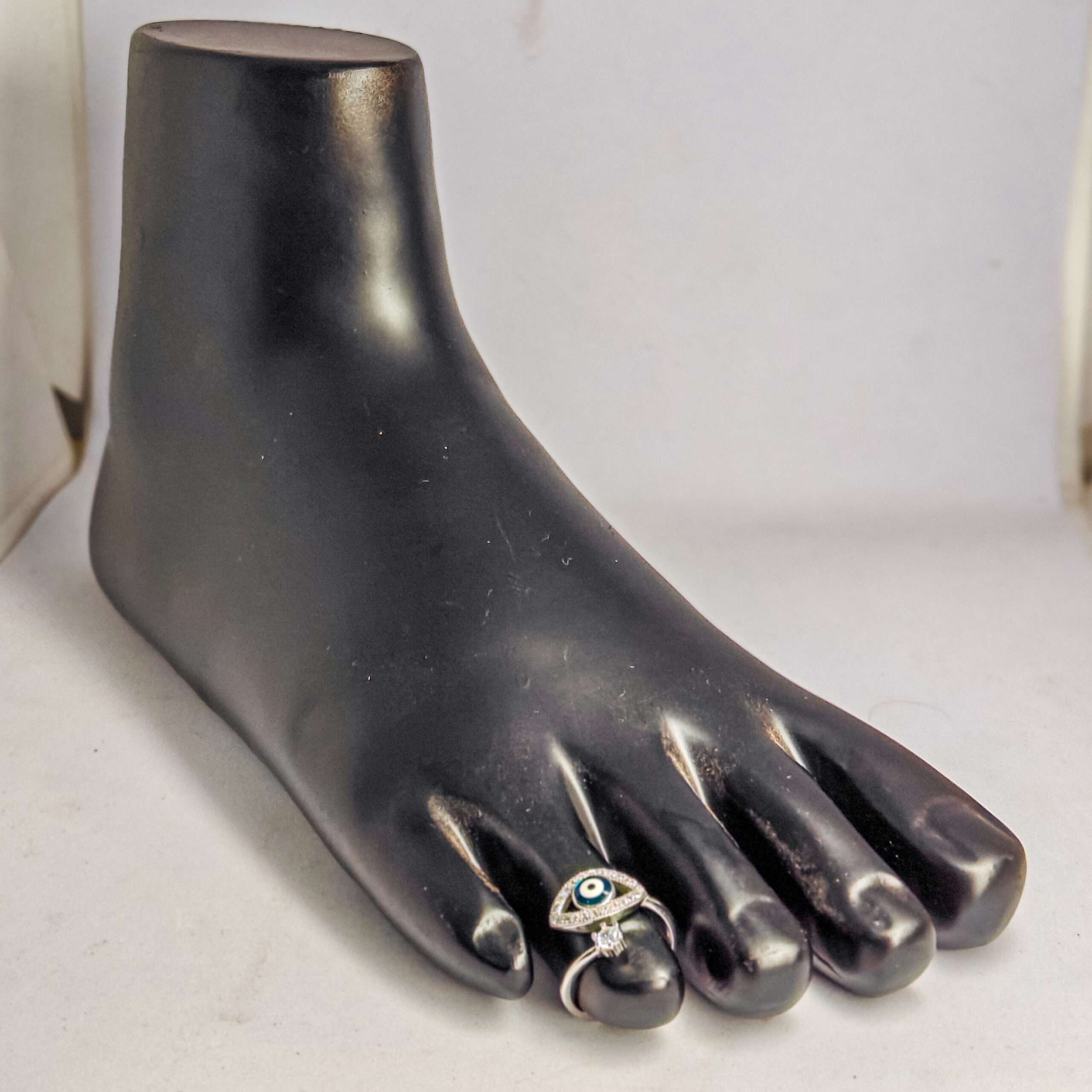 Evil Eye Toe Ring (CODE: VSNCTR009) For Girls S925 Sterling Silver. - Image 3