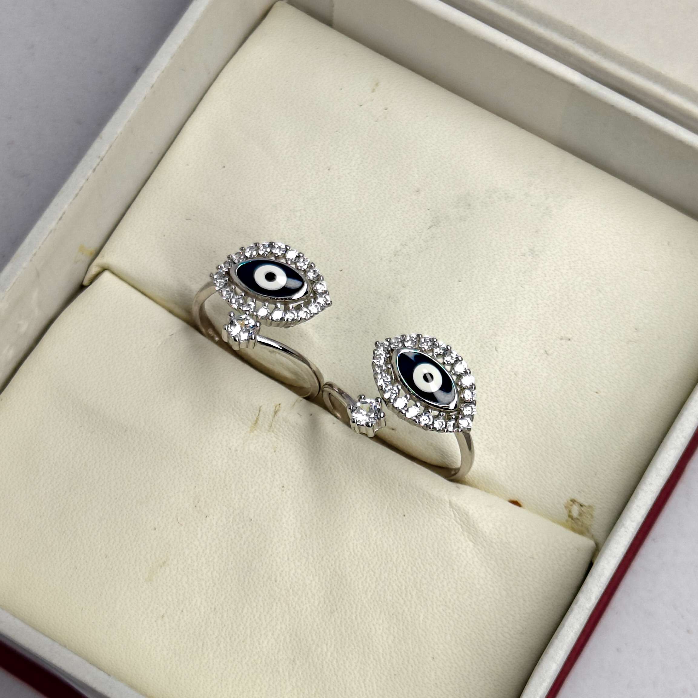 Evil Eye Toe Ring (CODE: VSNCTR010) For Girls S925 Sterling Silver. - Image 3