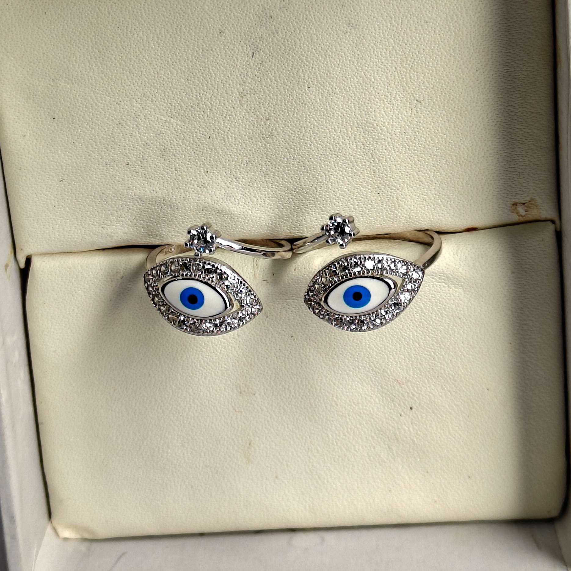 Evil Eye Toe Ring (CODE: VSNCTR011) For Girls S925 Sterling Silver. - Image 4