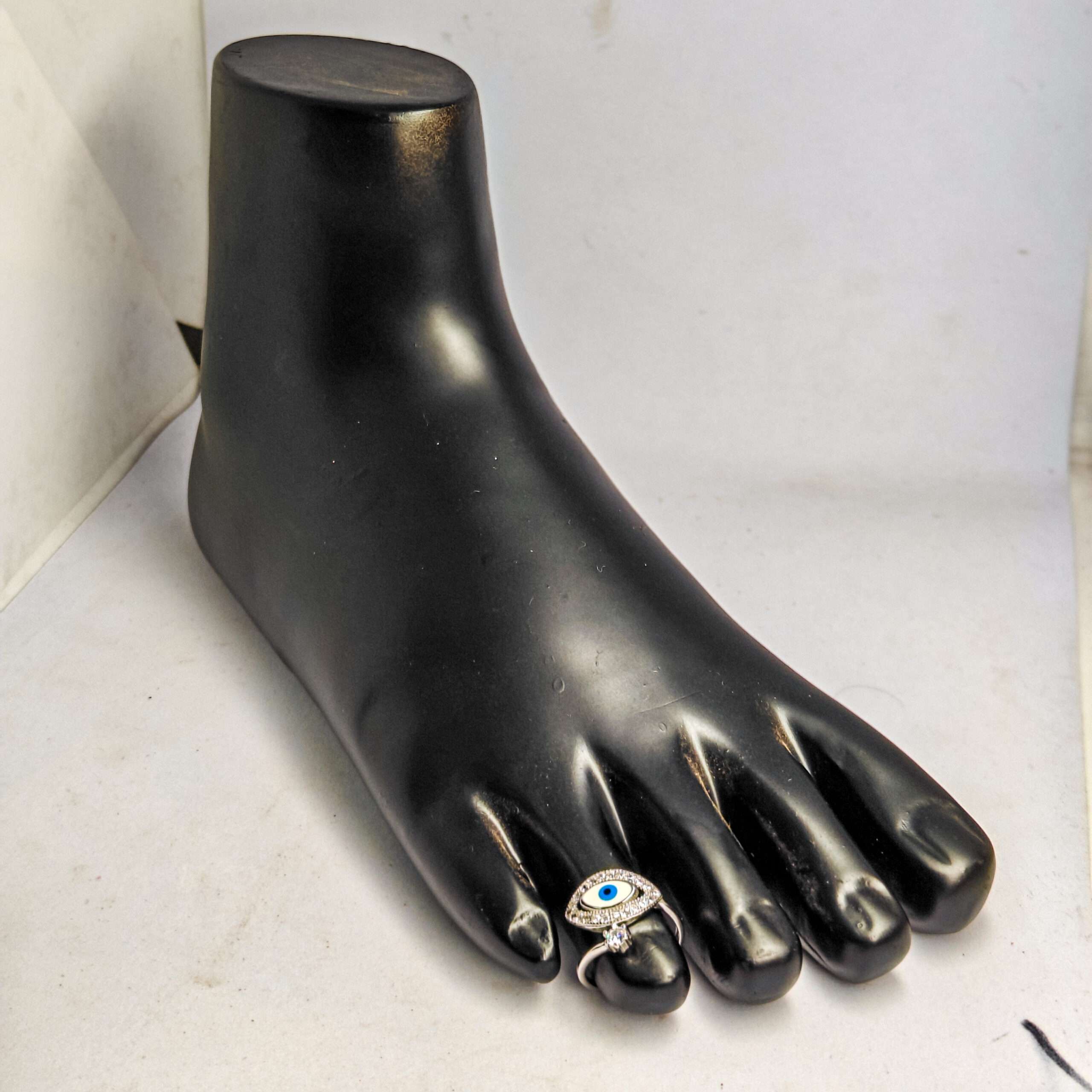 Evil Eye Toe Ring (CODE: VSNCTR011) For Girls S925 Sterling Silver. - Image 3