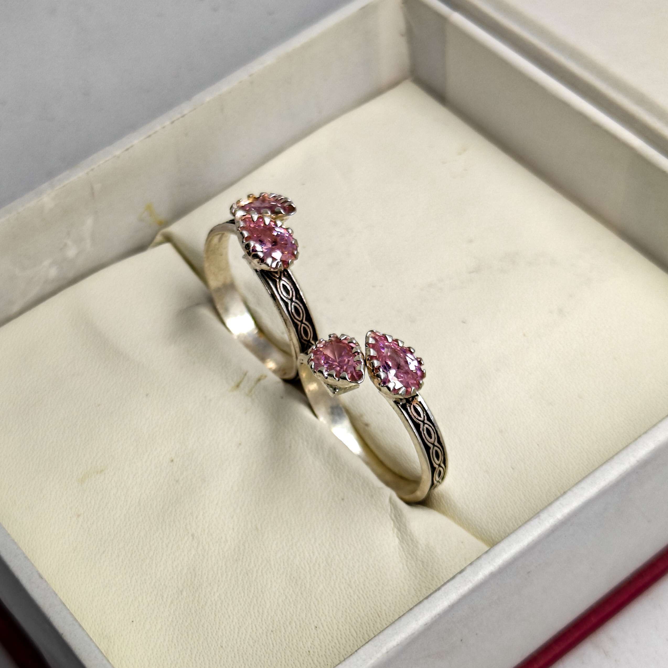 Fancy Toe Ring For Girls ,(CODE:VSNCTR013), S800 Silver - Image 4