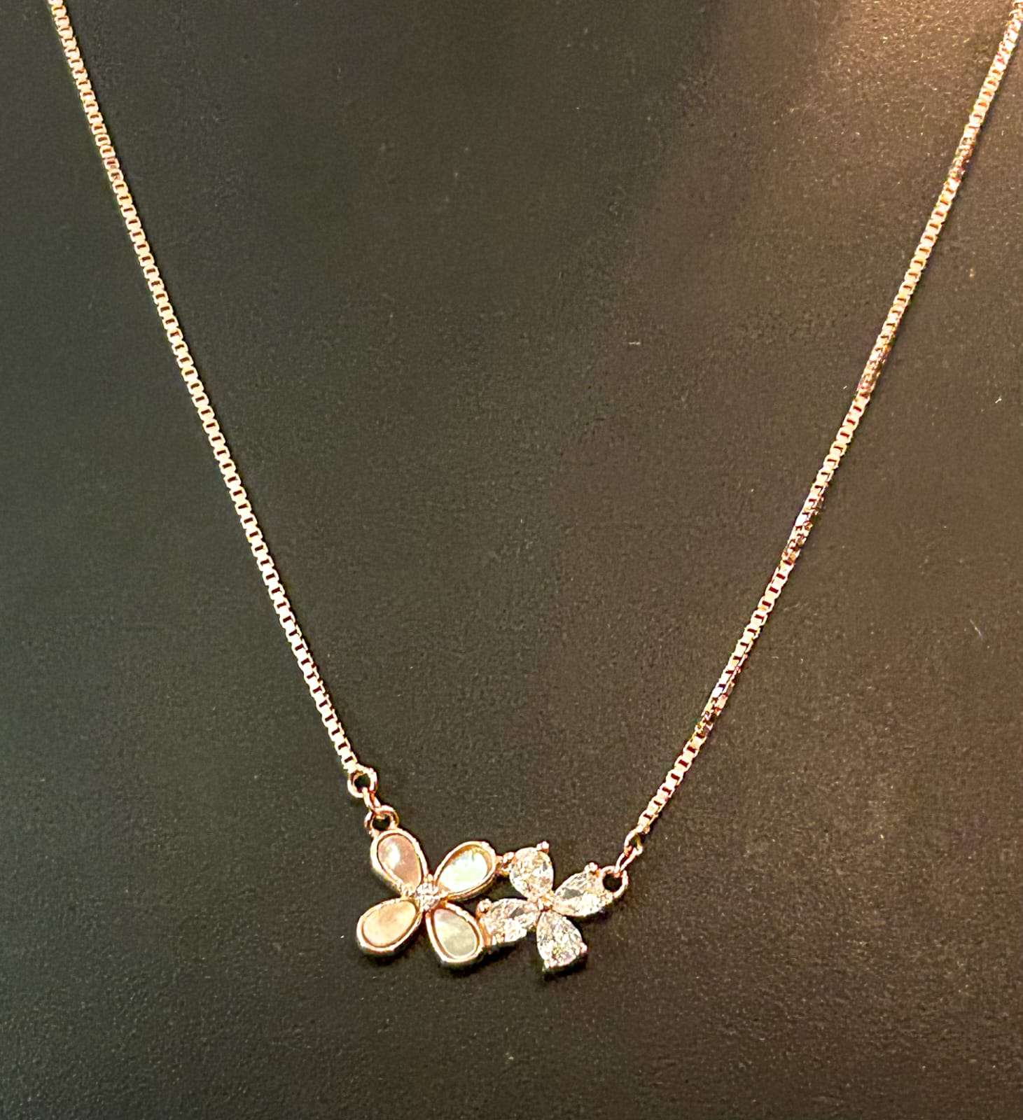 Rose Gold Chain And Locket Set for girls (CODE: VSNCRGCS020), 925 Sterling silver