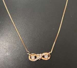 Rose Gold Chain And Locket Set for girls (CODE: VSNCRGCS029), 925 Sterling silver