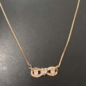 Rose Gold Chain And Locket Set for girls (CODE: VSNCRGCS029), 925 Sterling silver