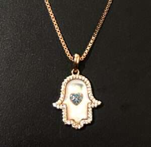 Rose Gold Chain And Locket Set for girls (CODE: VSNCRGCS025), 925 Sterling silver