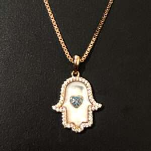 Rose Gold Chain And Locket Set for girls (CODE: VSNCRGCS025), 925 Sterling silver