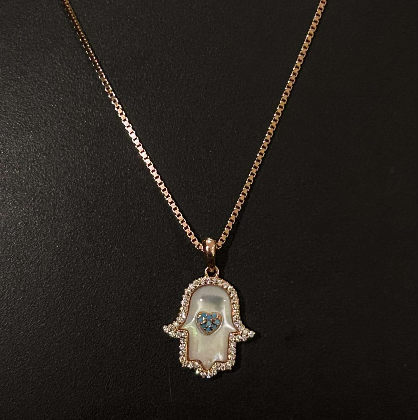 Rose Gold Chain And Locket Set for girls (CODE: VSNCRGCS025), 925 Sterling silver - Image 2