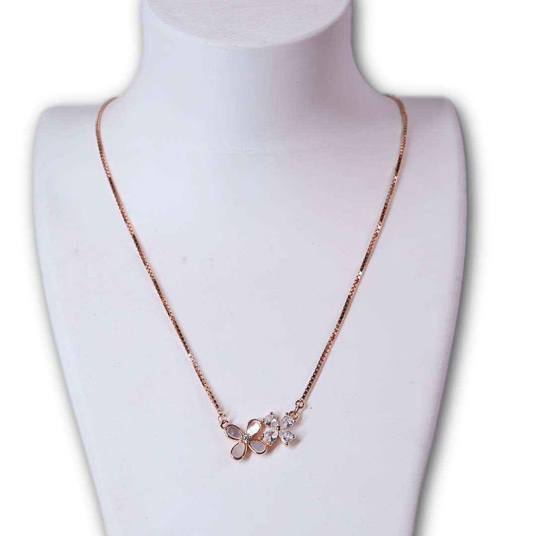 Rose Gold Chain And Locket Set for girls (CODE: VSNCRGCS020), 925 Sterling silver - Image 2