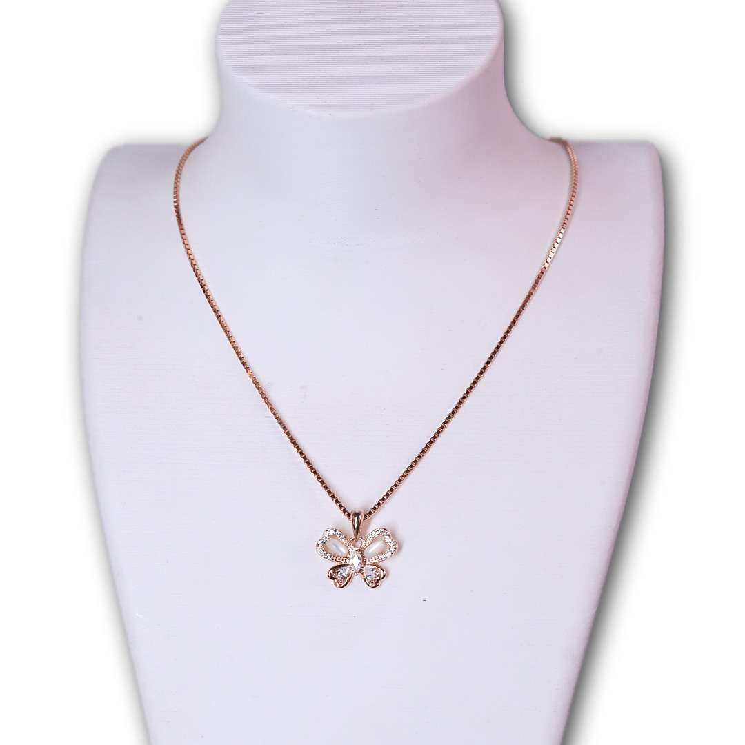 Rose Gold Chain And Locket Set for girls (CODE: VSNCRGCS026), 925 Sterling silver - Image 2