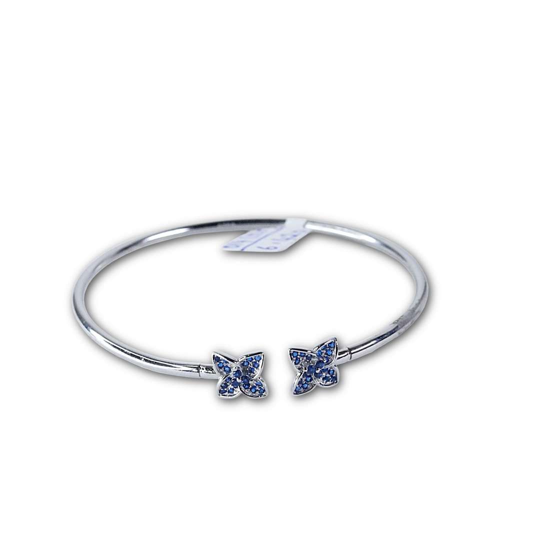 Matt Flex OX Kada for girls (CODE: VSNCMFK014), Adjustable Plain Pipe Kada, 925 Sterling Silver.