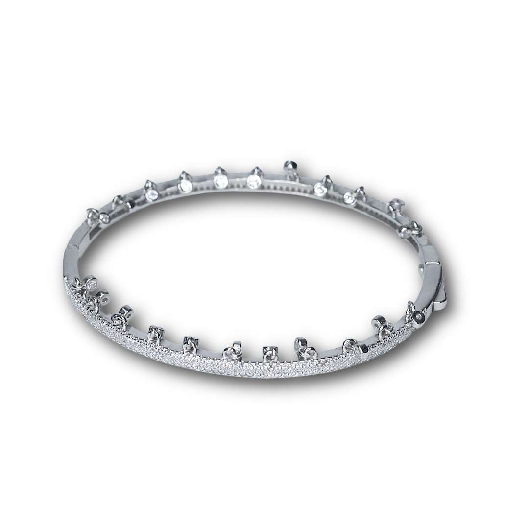 Silver Kada for girls (CODE: VSNCGSK006), 925 Sterling silver.