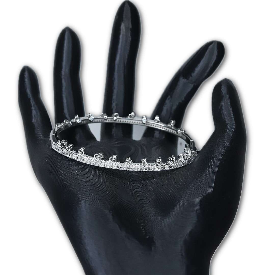 Silver Kada for girls (CODE: VSNCGSK006), 925 Sterling silver. - Image 2