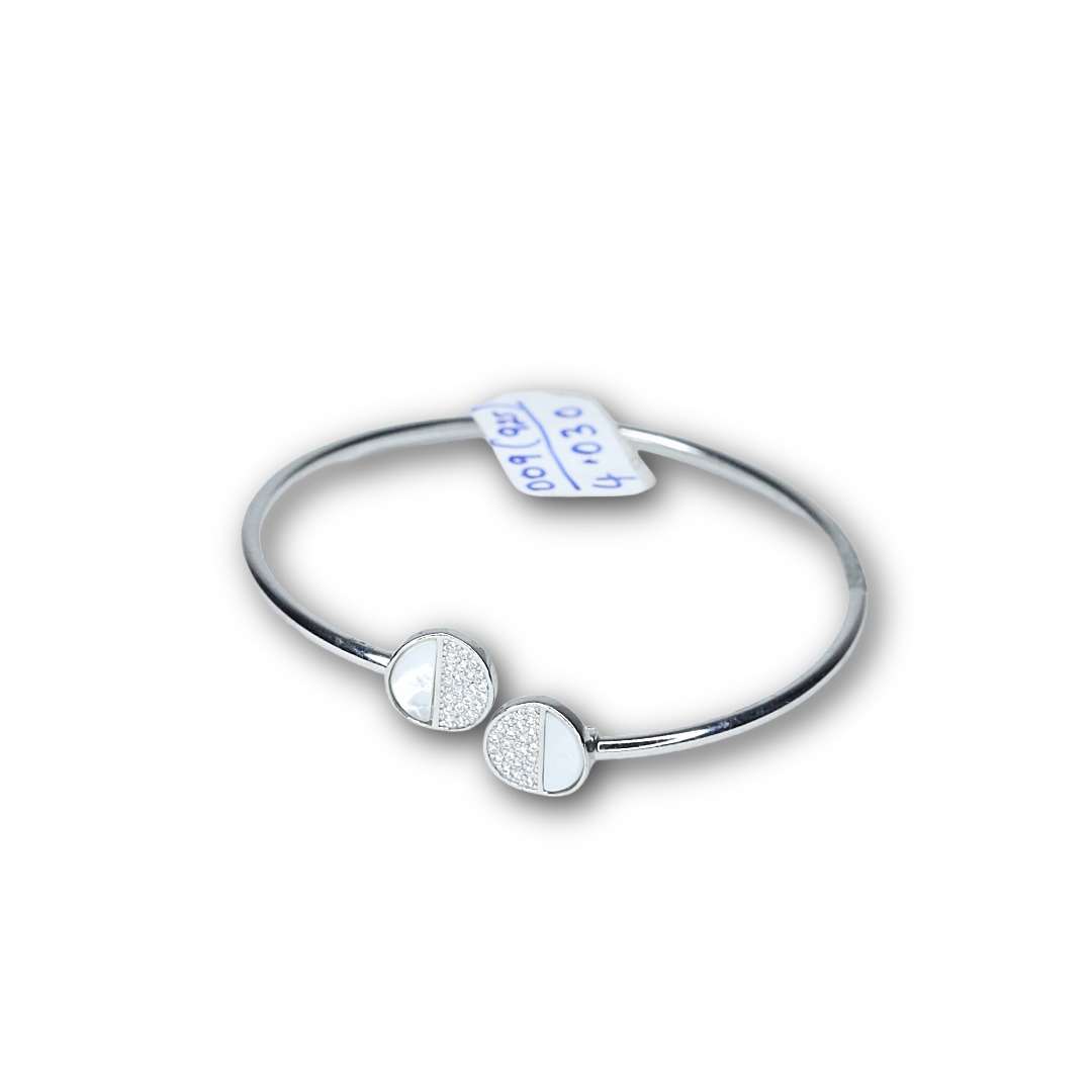 Matt Flex OX Kada for girls (CODE: VSNCMFK009), Adjustable Plain Pipe Kada, 925 Sterling Silver.