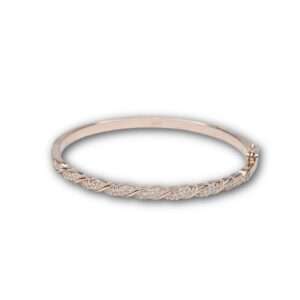 Rose Gold Plated Kada for girls (CODE: VSNCRGK006), 925 Sterling silver.