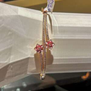 Rose Gold Plated Kada for girls (CODE: VSNCRGK001), 925 Sterling silver.