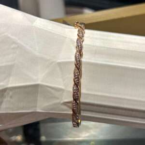 Rose Gold Plated Kada for girls (CODE: VSNCRGK006), 925 Sterling silver.