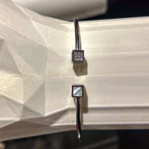 Matt Flex OX Kada for girls (CODE: VSNCMFK007), Adjustable Plain Pipe Kada, 925 Sterling silver.