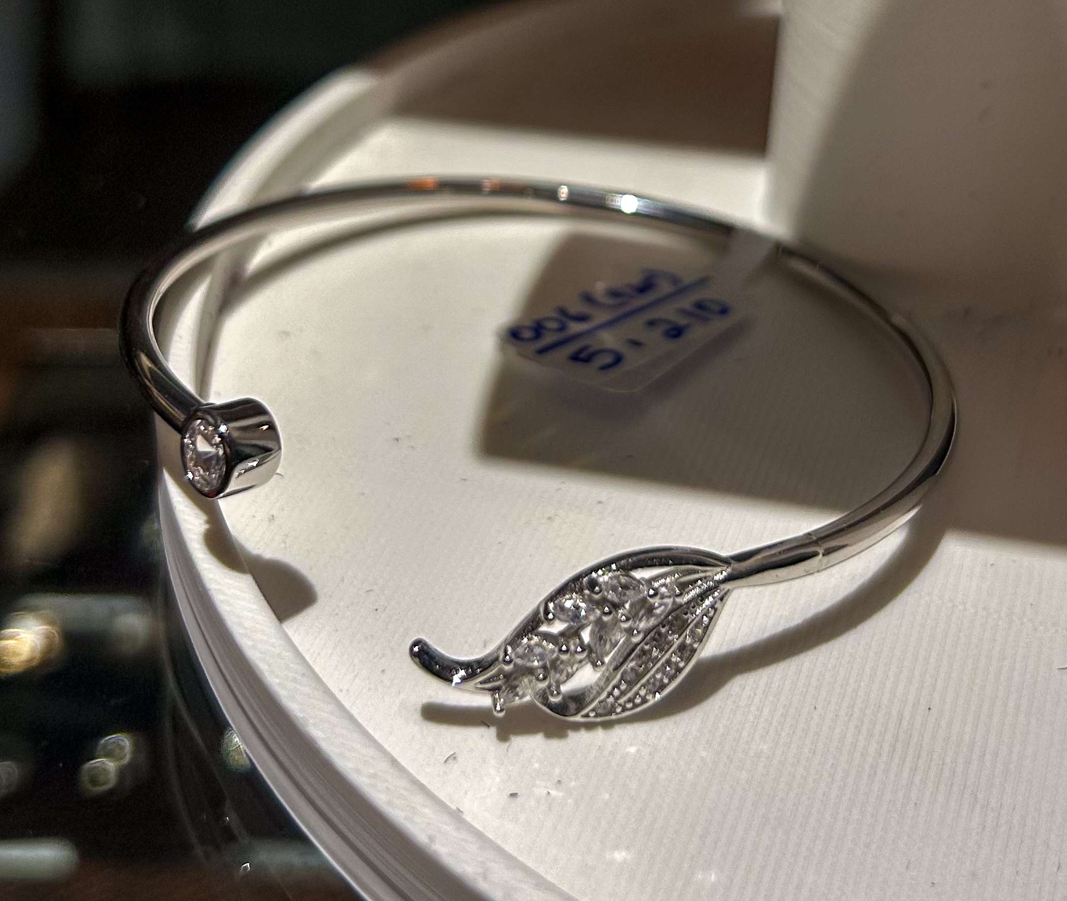 Matt Flex OX Kada for girls (CODE: VSNCMFK006), Adjustable Plain Pipe Kada, 925 Sterling silver. - Image 3