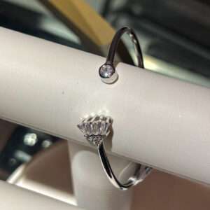 Matt Flex OX Kada for girls (CODE: VSNCMFK012), Adjustable Plain Pipe Kada, 925 Sterling silver.