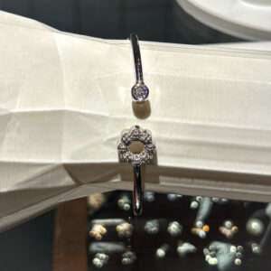 Matt Flex OX Kada for girls (CODE: VSNCMFK011), Adjustable Plain Pipe Kada, 925 Sterling silver.