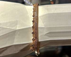 Rose Gold Plated Kada for girls (CODE: VSNCRGK005), 925 Sterling silver.