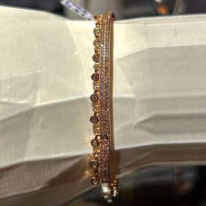 Rose Gold Plated Kada for girls (CODE: VSNCRGK005), 925 Sterling silver.