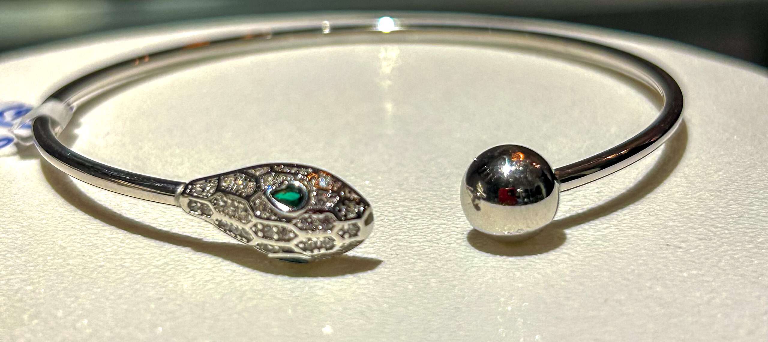 Matt Flex OX Kada for girls (CODE: VSNCMFK013), Adjustable Plain Pipe Kada, 925 Sterling silver. - Image 3