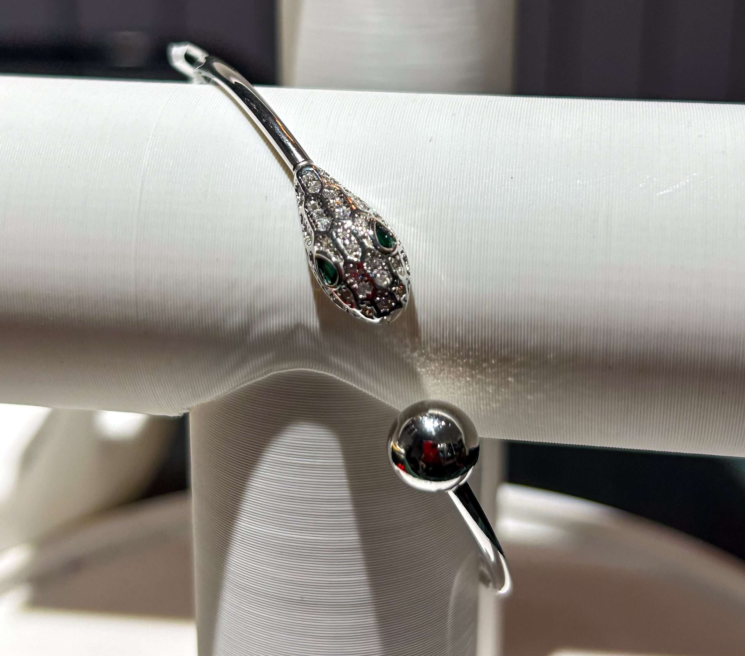 Matt Flex OX Kada for girls (CODE: VSNCMFK013), Adjustable Plain Pipe Kada, 925 Sterling silver. - Image 2