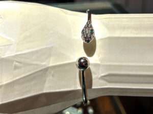 Matt Flex OX Kada for girls (CODE: VSNCMFK013), Adjustable Plain Pipe Kada, 925 Sterling silver.